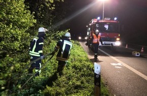 Freiwillige Feuerwehr Werne: FW-WRN: TH_1 - Amtshilfe PKW Bergung, Bäume müssen gefällt werden