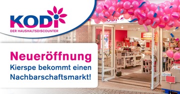 KODi Diskontläden GmbH: Große Neueröffnung: Kierspe bekommt einen Nachbarschaftsmarkt!