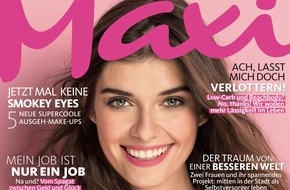 Bauer Media Group, Maxi: Jetzt in Maxi: vom Spagat zwischen Geld und Glück - warum Leidenschaft im Job nicht immer die größte Hilfe ist