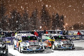Sicheres Podestergebnis für Adrien Fourmaux/Alexandre Coria im Ford Puma Hybrid Rally1 bei der Rallye Schweden