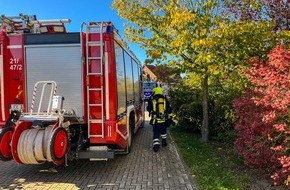 Feuerwehr Flotwedel: FW Flotwedel: Stark rauchende Feuerschale sorgt für Feuerwehreinsatz
