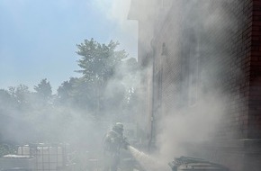 Feuerwehr Weinheim: FW Weinheim: Feuer in der Ludwigstraße, schnell unter Kontrolle