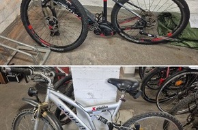 Polizeidirektion L&uuml;beck: POL-HL: HL - St. Gertrud / Eigent&uuml;mer gesucht: Sicherstellung von Fahrr&auml;dern und weiteren Wertgegenst&auml;nden