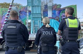 Hauptzollamt Bielefeld: HZA-BI: Gemeinsame Kontrollaktion von Zoll, Polizei und Ordnungsamt in Bad Salzuflen/Bei Aufbauarbeiten der Fr&uuml;hjahrskirmes Sch&ouml;tmar illegale Besch&auml;ftigung aufgedeckt