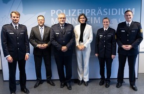 Polizeipräsidium Mannheim: POL-MA: Mannheim/Heidelberg: Feierliche Amtseinführung - Drei Spitzenpositionen im Polizeipräsidium Mannheim neu besetzt