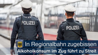 Bundespolizeidirektion München: Bundespolizeidirektion München: In der Regionalbahn zugebissen - Finger in den Mund stecken mit Biss beantwortet
