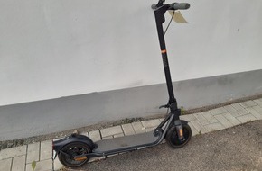 Polizeidirektion Lübeck: POL-HL: Ostholstein - Heiligenhafen / Wem gehört aufgefundener E-Scooter?