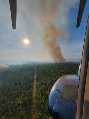 BPOLD 11: Hubschrauber der Bundespolizei unterstützten erneut bei der Waldbrandbekämpfung