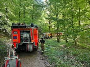 FW Stuttgart: Waldbrand auf 6.500 Quadratmetern in Stuttgart-Rohracker