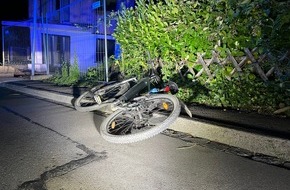 Kreispolizeibehörde Oberbergischer Kreis: POL-GM: E-Bike-Fahrer nach Sturz schwer verletzt