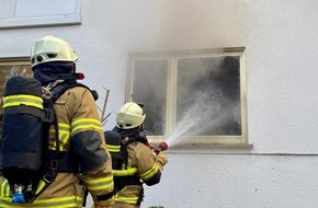 Feuerwehr Attendorn: FW-OE: Eine schwer verletzte Person nach Wohnungsbrand