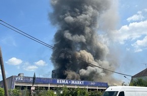 Landespolizeiinspektion Erfurt: LPI-EF: Großbrand auf ehemaligem Schlachthofgelände in Erfurt