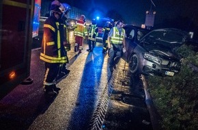 Feuerwehr Recklinghausen: FW-RE: Verkehrsunfall auf der Autobahn - drei verletzte Personen