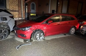 Polizeidirektion Ludwigshafen: POL-PDLU: Unter Alkoholeinfluss fünf Fahrzeuge in Dannstadt-Schauernheim beschädigt