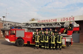 Freiwillige Feuerwehr Lügde: FW Lügde: 11 neue Drehleitermaschinisten ausgebildet