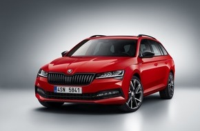 Skoda Auto Deutschland GmbH: Bester Werterhalt der Mittelklasse: AUTO BILD ernennt SKODA SUPERB COMBI zum 'Wertmeister 2020'