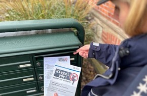 Polizei Paderborn: POL-PB: Polizei verteilt Flyer zum Thema Einbruchschutz