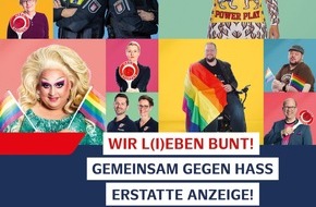 Polizei Hamburg: POL-HH: 250725-3. Polizei Hamburg hisst Regenbogenflagge und setzt Kampagne gegen queerfeindliche Gewalt mit prominenter Unterstützung fort