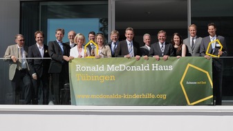 McDonald's Kinderhilfe Stiftung: McDonald's Kinderhilfe Stiftung eröffnet erstes Ronald McDonald Haus Baden-Württembergs in Tübingen (mit Bild)