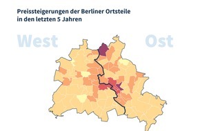 Homeday GmbH: 30 Jahre nach dem Mauerfall: Keine Einheit bei Mietpreisen