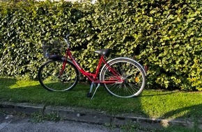 Polizeiinspektion Heidekreis: POL-HK: Soltau: Eigentümer zu einem Fahrrad gesucht (Foto); Schwarmstedt: 2,82 Promille auf dem Fahrrad; Rethem: Gegenstände aus Boot entwendet; Soltau: Verschließen Sie ihre Fahrzeuge!