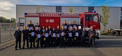 Feuerwehr Iserlohn: FW-MK: Neue Maschinisten für Löschfahrzeuge für die Freiwillige Feuerwehr