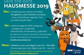 WDR mediagroup GmbH: Lizenz-Hausmesse am 12. und 13. Juni in Köln: WDR mediagroup zeigt Bandbreite des gesamten Markenportfolios und gibt Ausblick auf neue Mandate