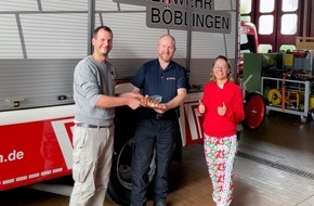 Feuerwehr Böblingen: FW Böblingen: Ein Dankeschön für unsere Feuerwehr