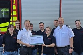 Freiwillige Feuerwehr Werne: FW-WRN: Spenden&uuml;bergabe beim ersten Elternabend der Kinderfeuerwehr Werne