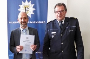 Polizeipräsidium Ravensburg: PP Ravensburg: Leiter des Kriminalkommissariats Sigmaringen in den Ruhestand verabschiedet