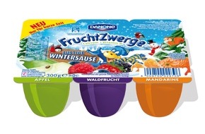 Danone DACH: Vielfältiger Löffel-Spaß: limitierte Wintersorten und Neuigkeiten im Standardsortiment von FruchtZwerge (BILD)