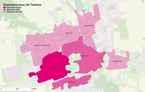Deutsche Telekom AG: Gotha: Glasfaser f&uuml;r weitere 7.100 Haushalte in S&uuml;d und Zentrum