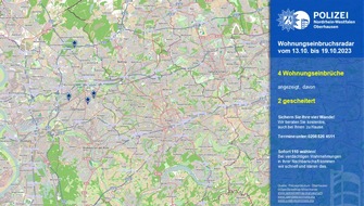 Polizeipräsidium Oberhausen: POL-OB: Wohnungseinbruchsradar für Oberhausen