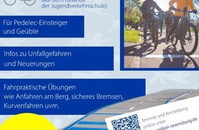 Polizeipräsidium Ravensburg: PP Ravensburg: Freie Plätze beim Pedelec-Traninig in Friedrichshafen