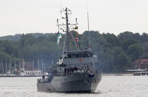 Presse- und Informationszentrum Marine: Minenjagdboot "Homburg" mit Kurs Mittelmeer (FOTO)