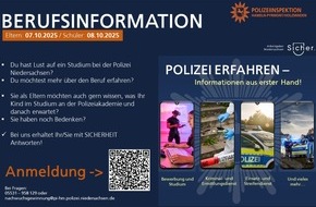 Polizeiinspektion Hameln-Pyrmont/Holzminden: POL-HM: Traumberuf Polizist? Informationsabende für Interessierte