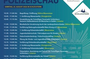 Polizeipr&auml;sidium S&uuml;dosthessen: POL-OF: Gro&szlig;e Polizeischau in Schl&uuml;chtern