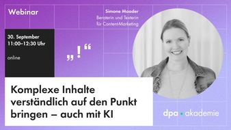 dpa-Akademie: Komplexe Inhalte mit Hilfe von KI verst&auml;ndlich auf den Punkt l dpa-Akademie