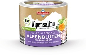 Südwestdeutsche Salzwerke AG: Edles Alpensalz ALPENBLÜTEN jetzt mit Bio-Ringelblumenblüten