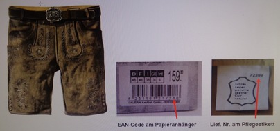 Original Stockerpoint GmbH: Stockerpoint ruft Herrenlederhose zurück