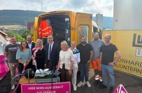 Deutsche Telekom AG: Kuchen: Spatenstich f&uuml;r Glasfaserausbau