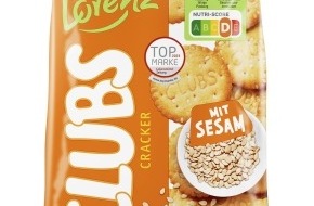 The Lorenz Bahlsen Snack-World GmbH & Co KG Germany: Presseinformation Lorenz: Neuprodukt Clubs Cracker Sesam