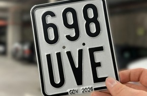 Polizei M&uuml;nster: POL-MS: Neue Versicherungskennzeichen am 1. M&auml;rz 2026 - Aus Gr&uuml;n wird Schwarz