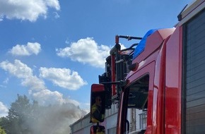 Kreisfeuerwehrverband Segeberg: FW-SE: Schnelles Eingreifen der Feuerwehr verhindert Brand einer Lagerhalle