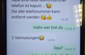 Kreispolizeibehörde Rhein-Kreis Neuss: POL-NE: Polizei warnt erneut: Serie von WhatsApp Betrugstaten reißt nicht ab!