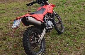 Polizeiinspektion Saarlouis: POL-SLS: Diebstahl einer Enduro-Motocross im Wachtelweg
