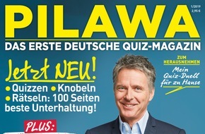 Bauer Media Group, PILAWA: Mit PILAWA kommt Deutschlands erstes Quiz-Magazin auf den Markt