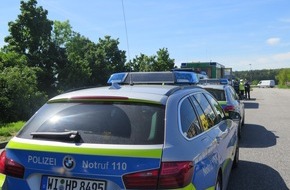 Polizeipräsidium Mittelhessen - Pressestelle Wetterau: POL-WE: Sicherheitsabstand - Immer wieder ein Thema auf der Autobahn