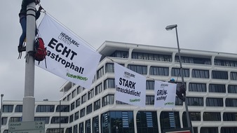 Robin Wood e.V.: Auf Leid von Menschen und Natur gebaut: Protest bei Aktionärsversammlung von HeidelbergCement