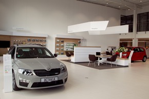 Umstellung der SKODA Händler auf neues Corporate Design bundesweit voll in Fahrt (FOTO)